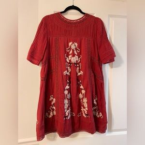 Free People Red/Orange Dress